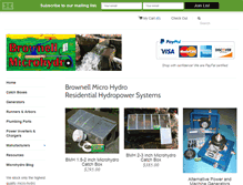 Tablet Screenshot of brownellmicrohydro.com